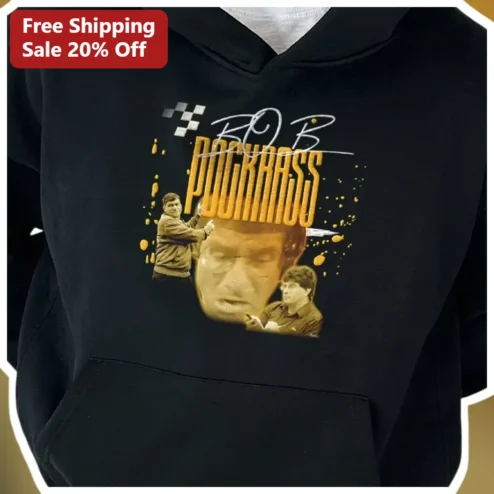 POCKASS Hoodie Bob Pockrass Signature NASCAR Reporter Motorsports Fan Apparel