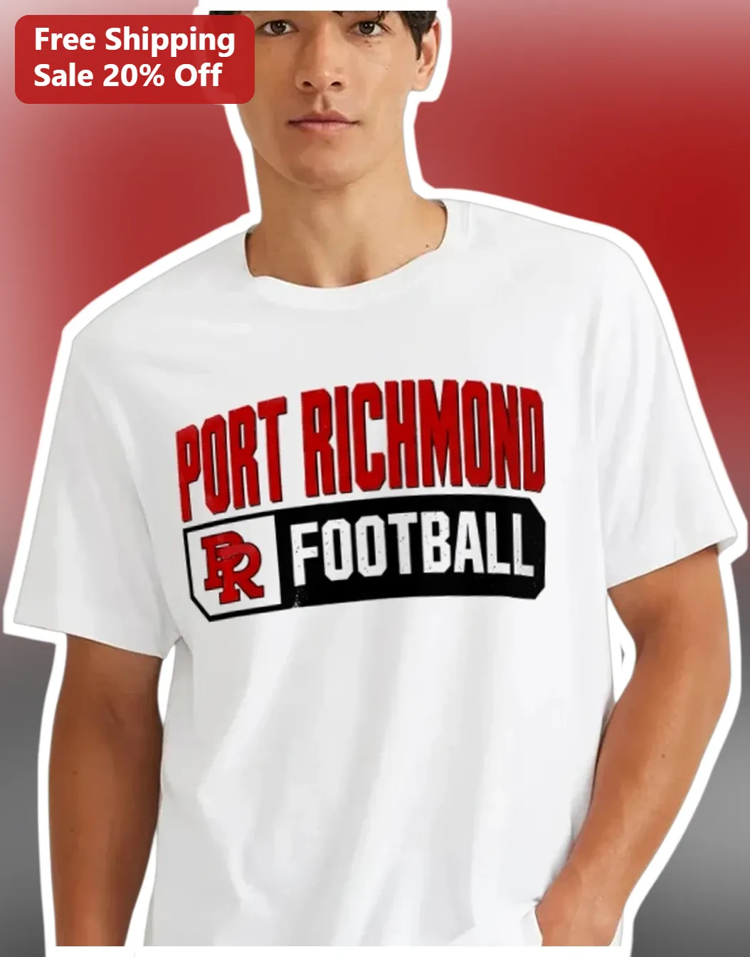 Port Richmond Football Tee Vintage Varsity Raiders Pride Shirt