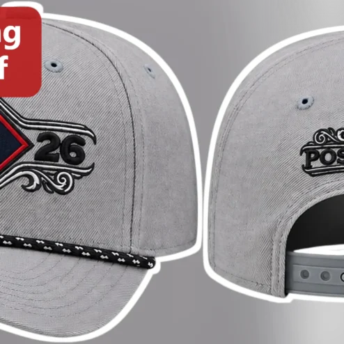 POSTSEASON Hat Baseball Cap Cleveland Guardians Sports Fan Gear Grey Embroidered Diamond Logo