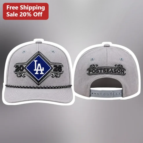 Postseason Hat Los Angeles Dodgers Baseball Snapback Cap