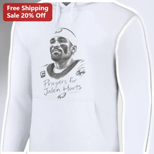 Prayers for Jalen Hurts Hoodie Philadelphia Eagles Fan Support Sweatshirt