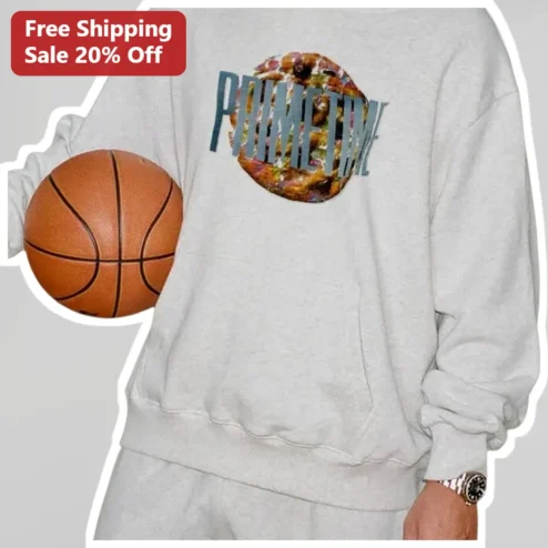 PRIME TIME Basketball Sweatshirt Coach Prime Style Fleece Crewneck for Men and Boys
