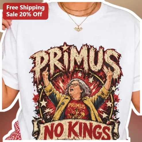 PRIMUS NO KINGS Vintage Rock Grandma Graphic Tee