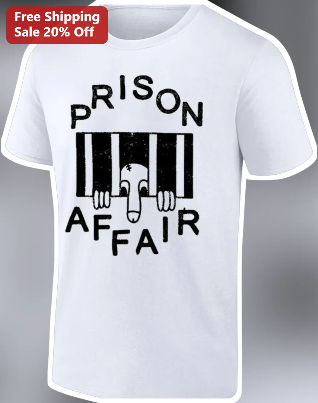 Prison Affair Dachshund Dog Prison Bars Graphic Tee Funny Wiener Dog Gift