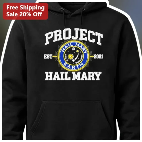 Project Hail Mary Hoodie Andy Weir Sci-Fi Book Merch Gift for Fans