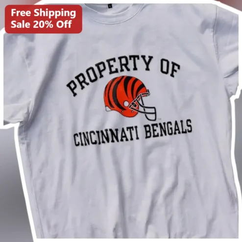 Property of Cincinnati Bengals Tee NFL Fan Shirt Game Day Apparel