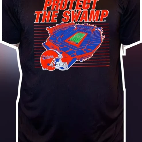 Protect The Swamp Florida Gators Football Fan Tee Game Day Apparel