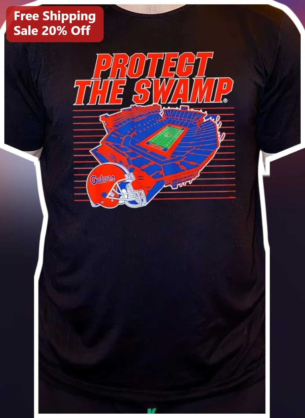 Protect The Swamp Florida Gators Football Fan Tee Game Day Apparel