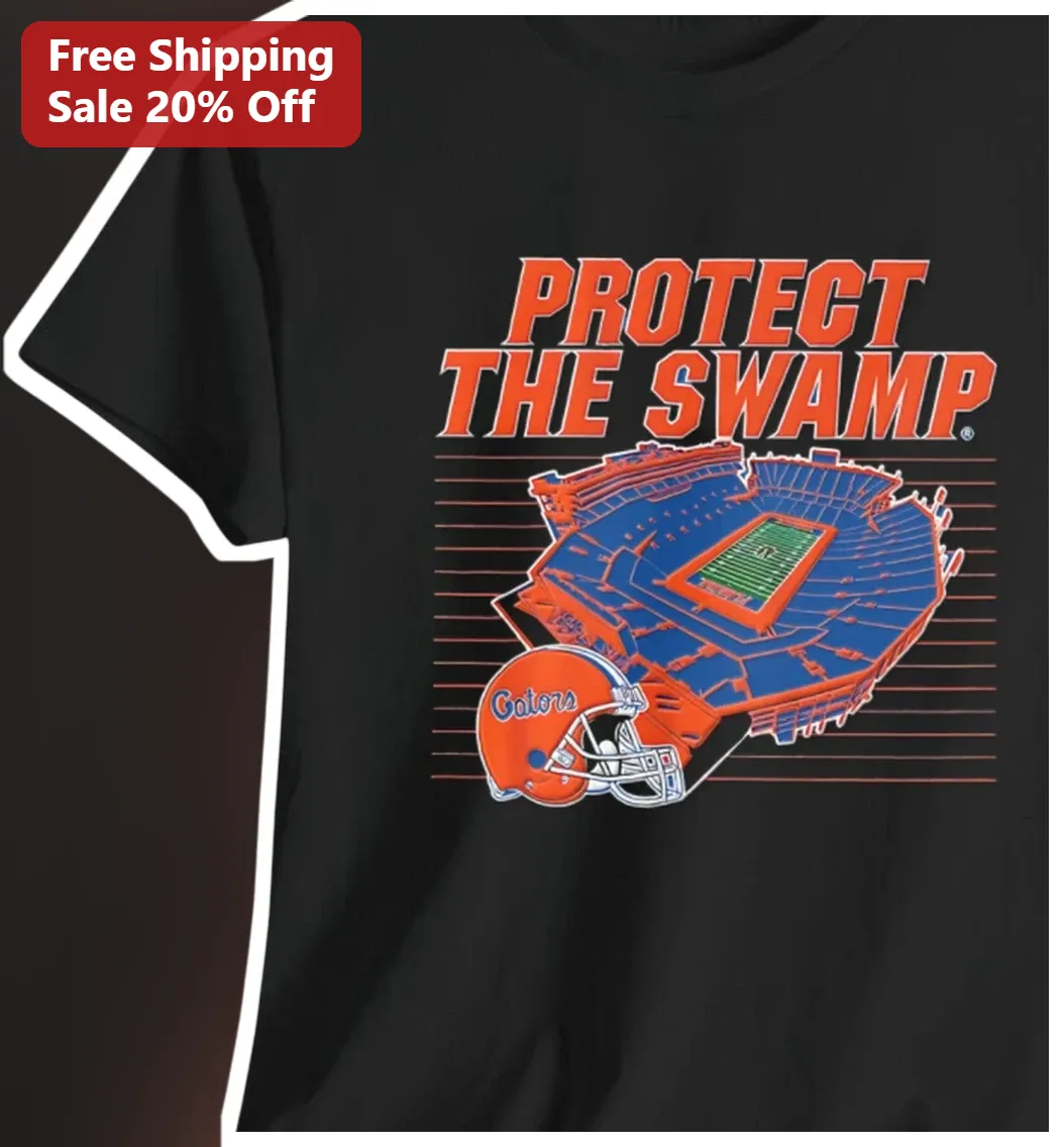 Protect The Swamp Florida Gators Football Stadium Graphic Tee for Men