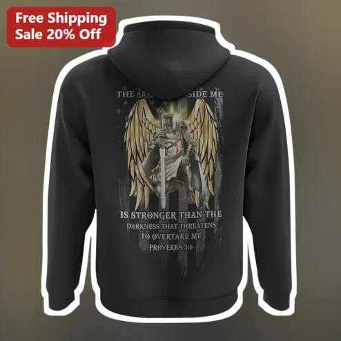 Proverbs 3:6 The Light Inside Me Hoodie Christian Warrior Angel Faith Apparel