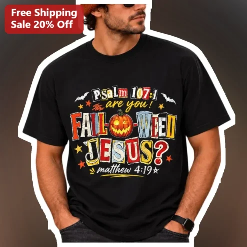Psalm 107:1 Give Thanks Halloween Christian Tee