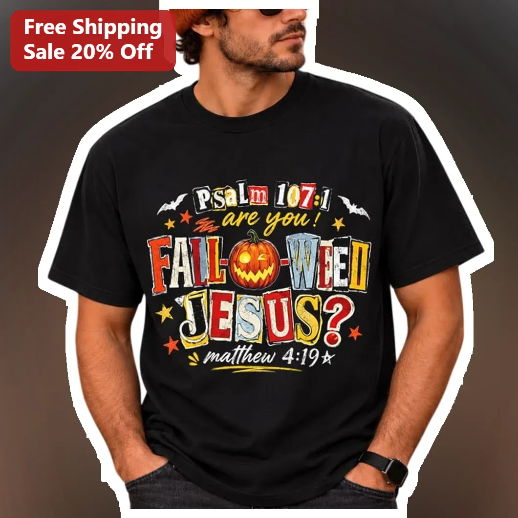 Psalm 107:1 Give Thanks Halloween Christian Tee