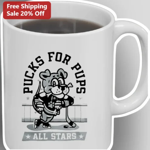 Pucks For Pups All Stars Hockey Dog Mug
