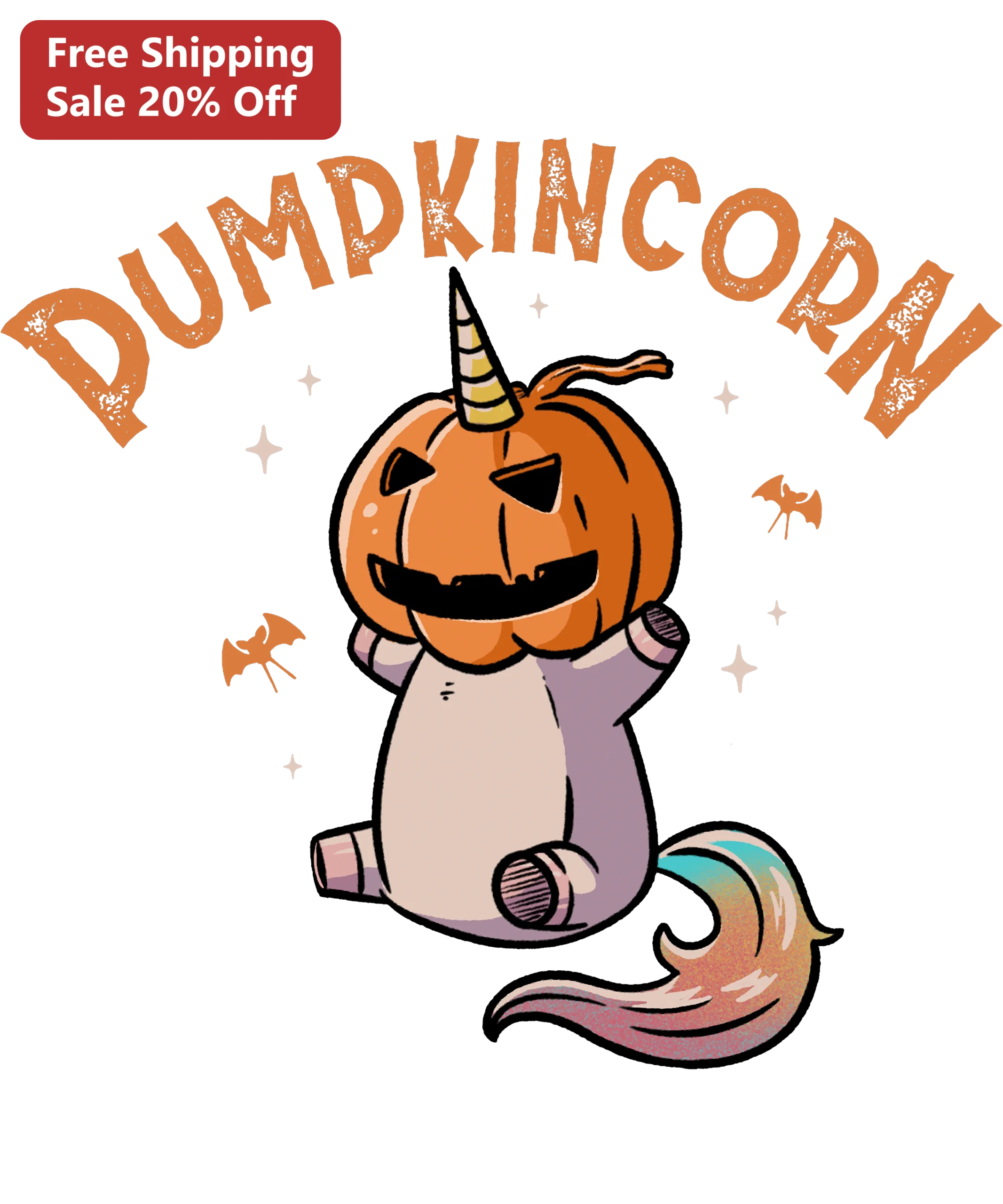 Pumpkin Corn Tee Cute Spooky Halloween Unicorn Graphic T-Shirt Fall Harvest Gift