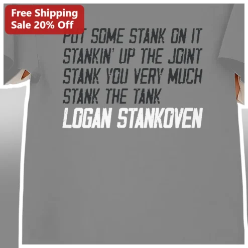 Put Some Stank On It Stankin Up The Joint Funny Graphic Tee available at our Chicago, Illinois warehouse