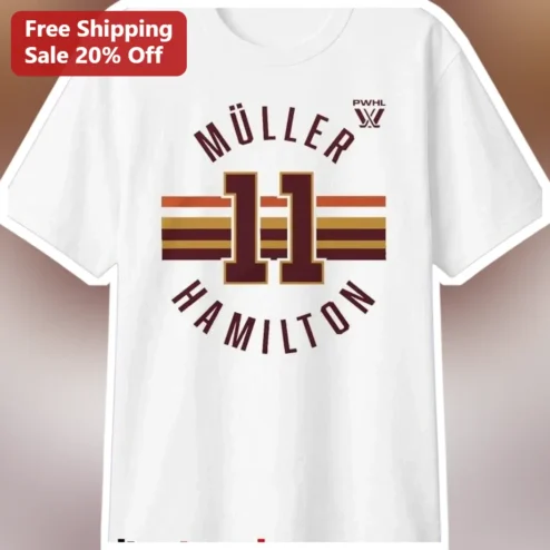 PWHL Tee Vintage Retro Hockey Fan Shirt Custom Name Number Personalized Gift