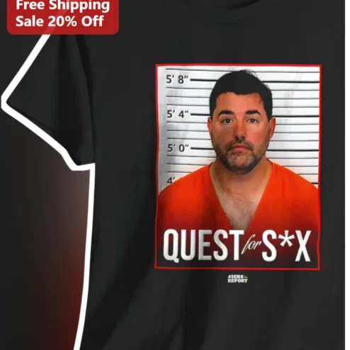 Quest For S*x Sean Tufts Mug Shot Tee The White Lotus Season 3 Fan Gift