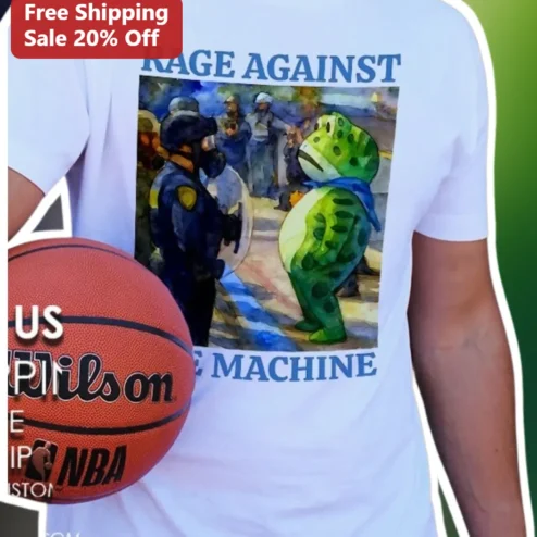 Rage Against The Machine Kermit Frog Graphic Tee