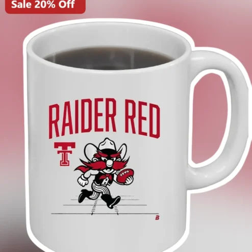 Raider Red Mug Texas Tech University Fan Gift Ceramic Coffee Cup