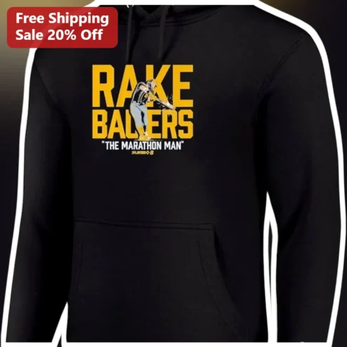 RAKE BALLERS The Marathon Man Pablo Sandoval Baseball Hoodie Men's Sports Fan Apparel