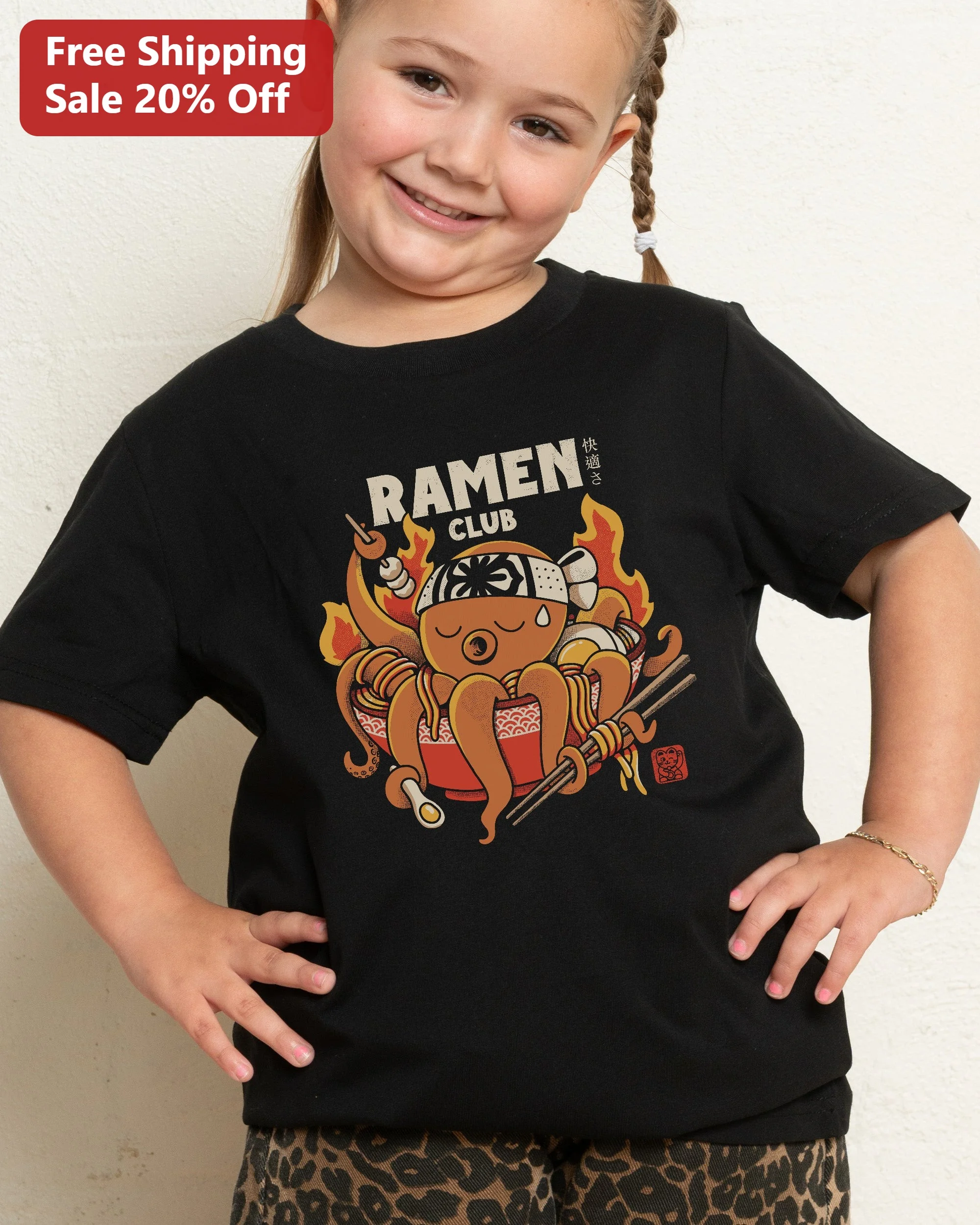 Ramen Club Graphic Tee Japanese Cuisine Foodie Shirt for Kids Youth