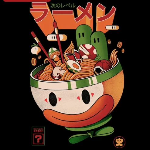 Ramen Next Level Apparel Tee Japanese Food Graphic Shirt for Foodies
