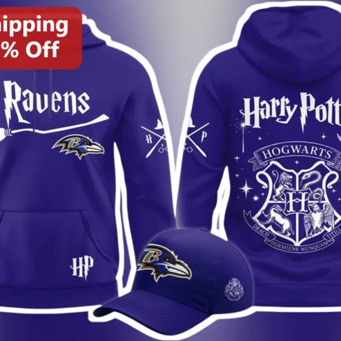 Ravenclaw Harry Potter Hogwarts Hoodie Wizarding World Sports Mashup Gift