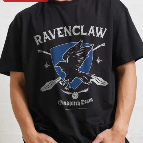 Ravenclaw Quidditch Team Tee Harry Potter Hogwarts House Eagle Crest Vintage Collegiate Shirt