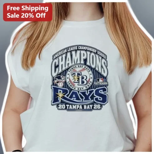 Rays ALCS Champions American League Championship Series Tee Tampa Bay Rays Postseason Fan Gear Shirt