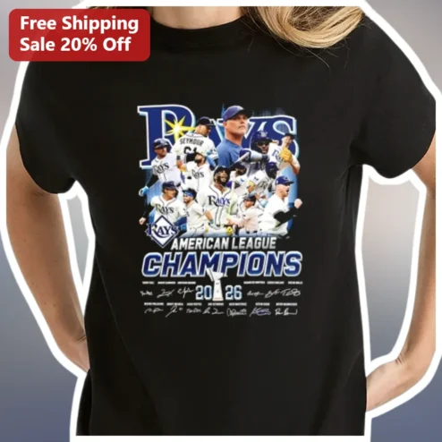 Rays American League Champions Tee Tampa Bay Rays World Series Bound Baseball Fan Shirt