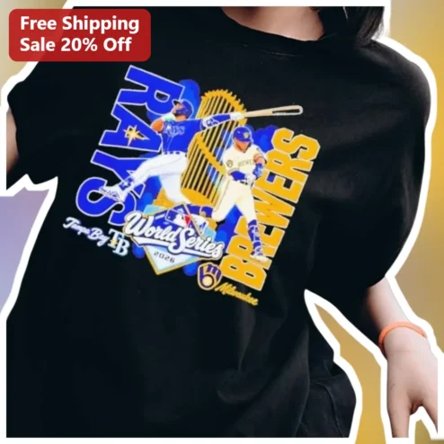 Rays Brewers World Series Tee 2026 MLB Baseball Fan Shirt
