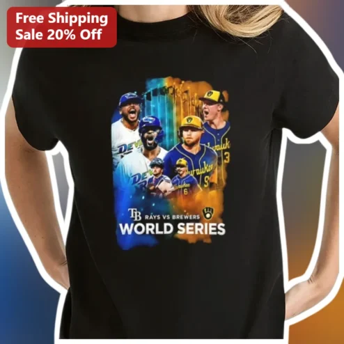 Rays vs Brewers World Series Tee 2026 Baseball Fan Gift Unisex Graphic Shirt