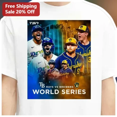 Rays vs Brewers World Series Tee Tampa Bay Rays Milwaukee Brewers Baseball Fan Shirt