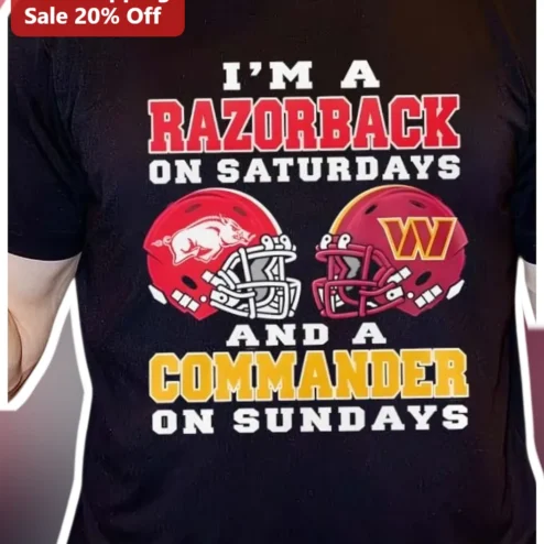 Razorback Football Fan Tee Arkansas Razorbacks Saturday Sunday Game Day Shirt