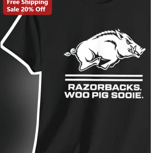 Razorbacks Woo Pig Sooie Arkansas Hogs Fan Tee