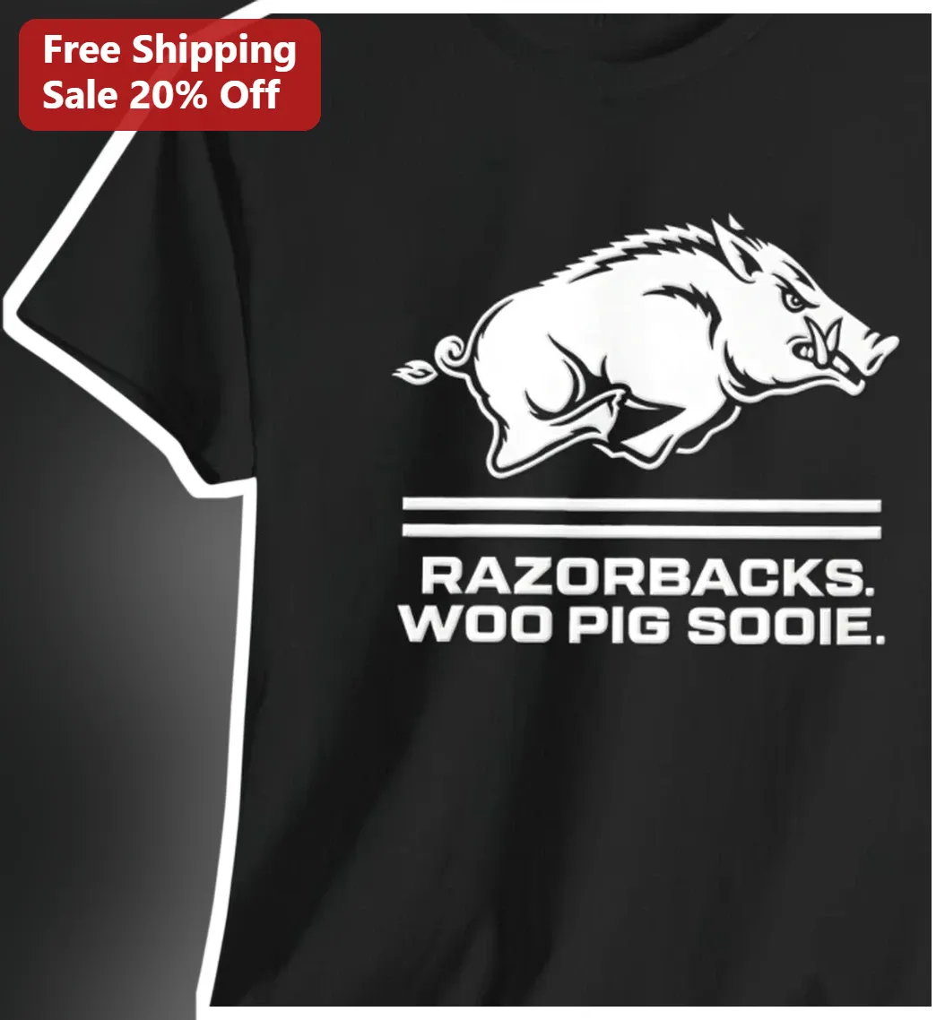 Razorbacks Woo Pig Sooie Arkansas Hogs Fan Tee