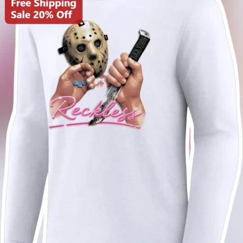 Reckless Jason Voorhees Long Sleeve Tee Horror Movie Slasher Gift