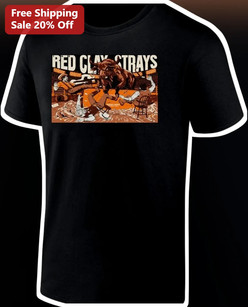 Red Clay Strays Vintage Western Bullfighting Graphic Tee