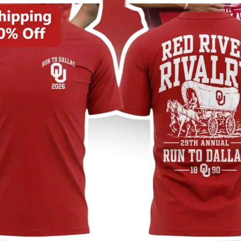 Red River Rivalry Run To Dallas Tee Vintage Oklahoma Sooners Game Day Shirt