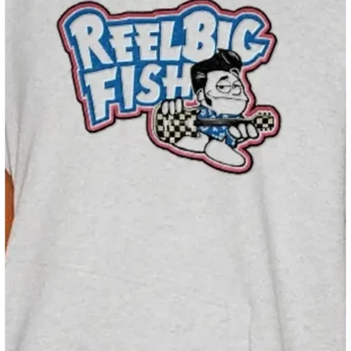 Reel Big Fish Tee Retro Cartoon Guitarist Ska Punk Graphic Shirt for Men Women