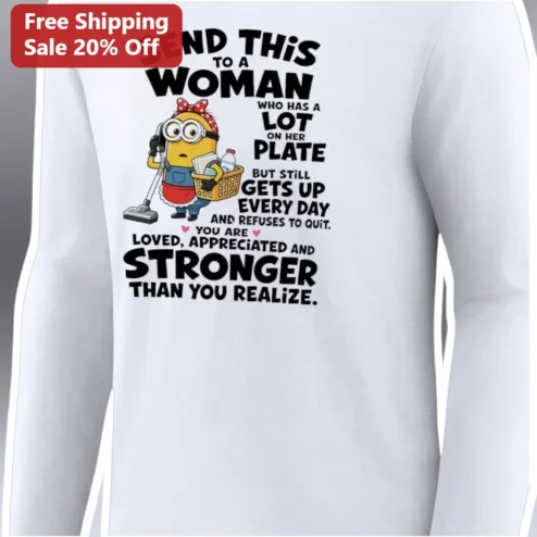 Refuses To Quit Woman Long Sleeve Tee Send This To A Woman Who Has A Lot On Her Plate Minion Mom Gift