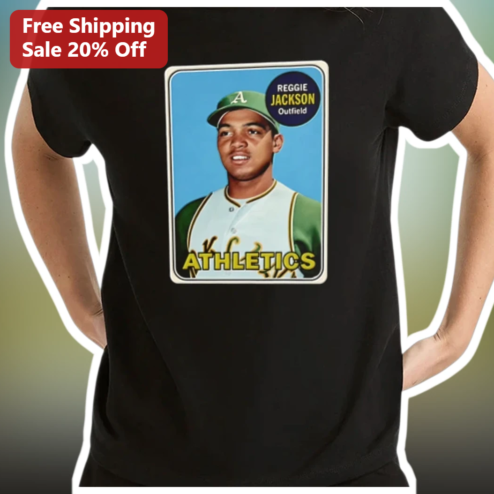 Reggie Jackson Athletics Tee Mr. October Vintage Baseball Graphic Shirt