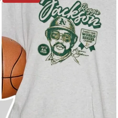 Reggie Jackson Vintage Baseball Tee Mr. October 1973 AL MVP World Series Champ Shirt