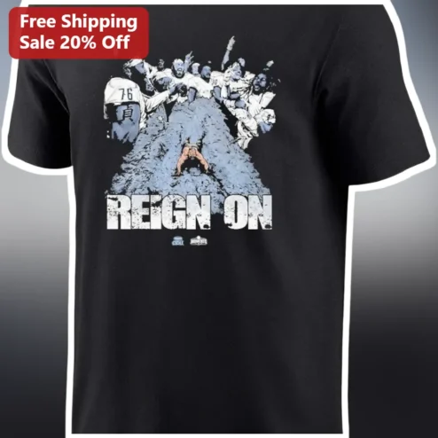 REIGN ON Tee Detroit Lions Vintage Distressed NFL Football Fan Graphic Shirt