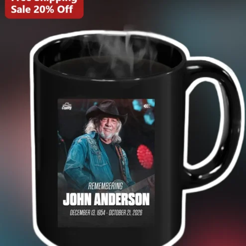 Remembering John Anderson Country Singer Memorial Mug Personalized Tribute Coffee Cup for Fans Bereavement Gift
