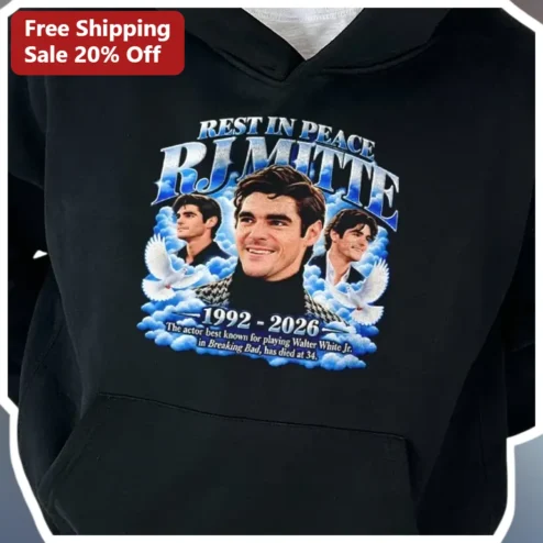 Rest In Peace RJ Mitte Breaking Bad Walter White Jr Memorial Hoodie Tribute Gift