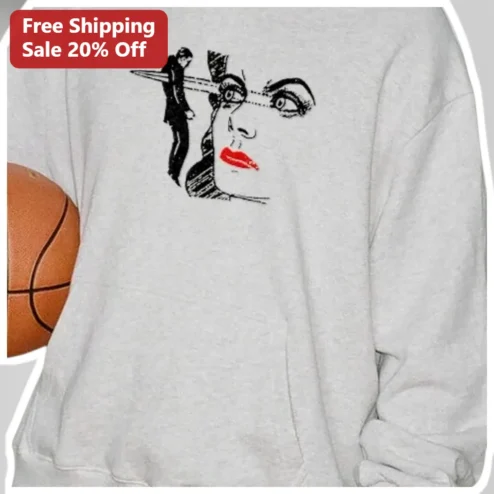 Retro Fashion Woman Portrait Tee Vintage Old Hollywood Glamour Graphic T-Shirt available at our Chicago, Illinois warehouse