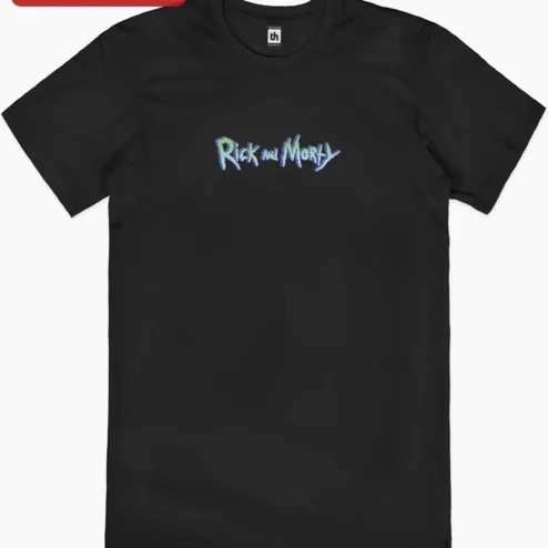 Rick and Morty Tee Adult Swim Logo Graphic T-Shirt Streetwear Gift for Fans