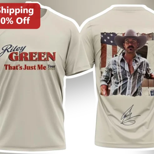 Riley Green That's Just Me Tour 2027 Country Music Concert Merch Tee