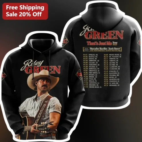 Riley Green That's Just Me Tour 2027 Hoodie Country Music Merch Pullover